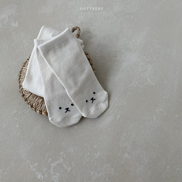 OOTT BEBE - Korean Children Fashion - #Kfashion4kids - Bear Tights with Socks - 10