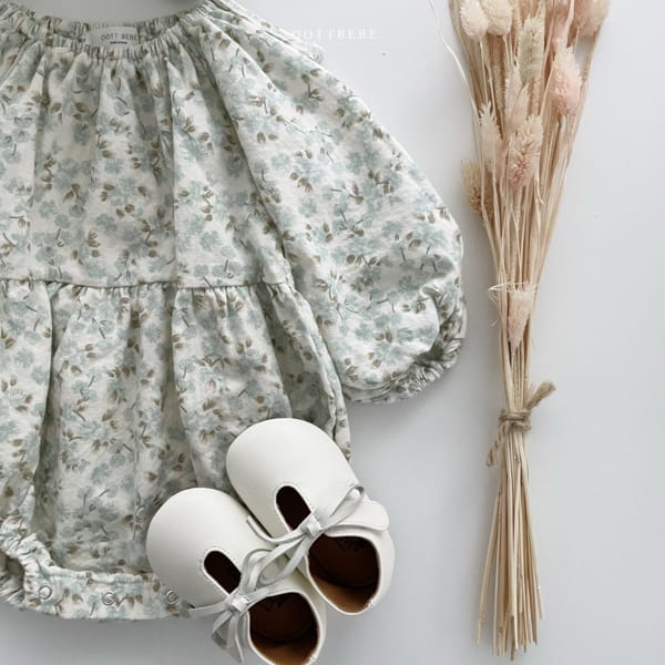OOTT BEBE - Korean Children Fashion - #Kfashion4kids - Popcorn Shirring Bodysuit with Bonnet - 6