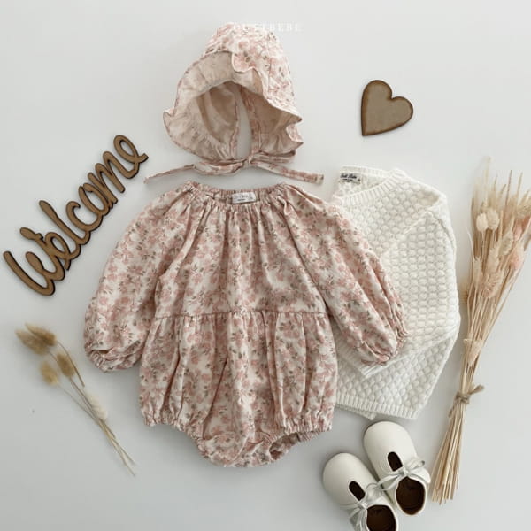 OOTT BEBE - Korean Children Fashion - #Kfashion4kids - Popcorn Shirring Bodysuit with Bonnet - 9