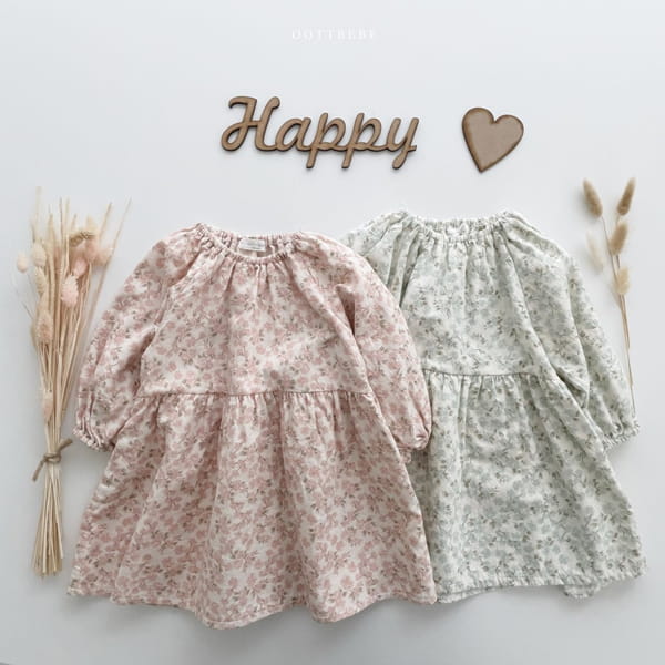 OOTT BEBE - Korean Children Fashion - #Kfashion4kids - Popcorn Shirring One-piece - 11