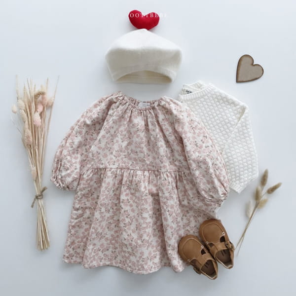 OOTT BEBE - Korean Children Fashion - #Kfashion4kids - Popcorn Shirring One-piece - 12