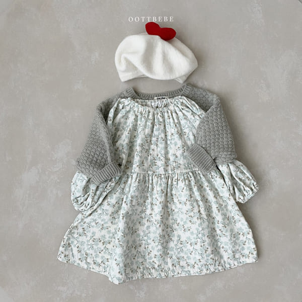 OOTT BEBE - Korean Children Fashion - #Kfashion4kids - Popcorn Shirring One-piece - 5