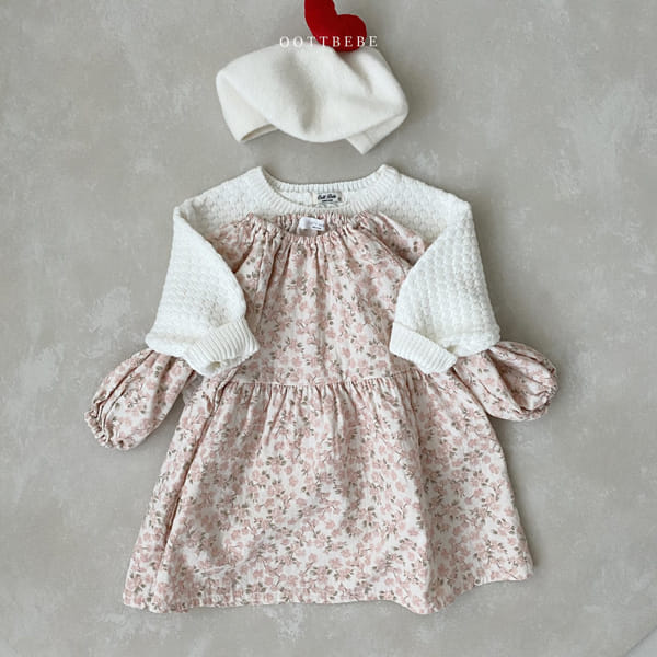 OOTT BEBE - Korean Children Fashion - #Kfashion4kids - Popcorn Shirring One-piece - 9