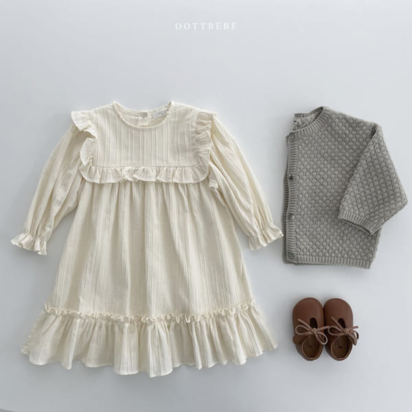 OOTT BEBE - Korean Children Fashion - #Kfashion4kids - Chalala Frill One-piece - 11