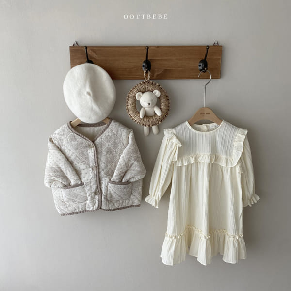 OOTT BEBE - Korean Children Fashion - #Kfashion4kids - Chalala Frill One-piece - 2