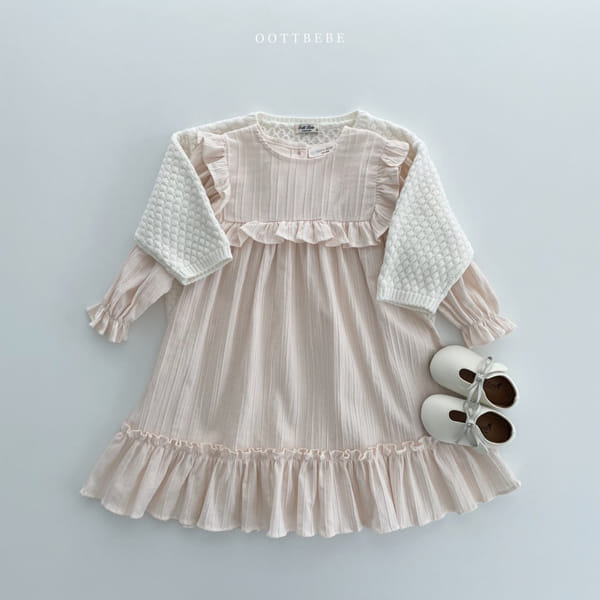 OOTT BEBE - Korean Children Fashion - #Kfashion4kids - Chalala Frill One-piece - 5