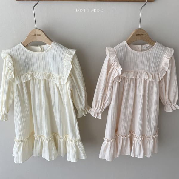 OOTT BEBE - Korean Children Fashion - #Kfashion4kids - Chalala Frill One-piece - 7