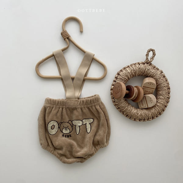 OOTT BEBE - Korean Children Fashion - #Kfashion4kids - Terry Suspender Bloomer