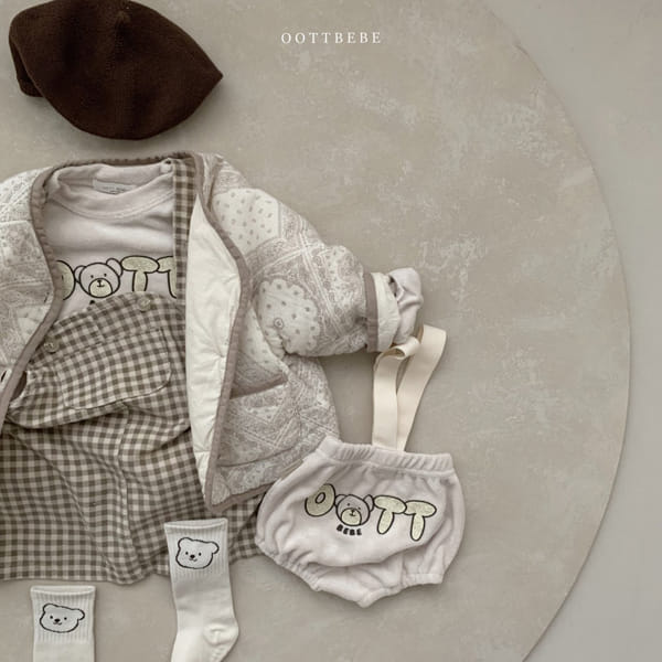 OOTT BEBE - Korean Children Fashion - #Kfashion4kids - Terry Suspender Bloomer - 12