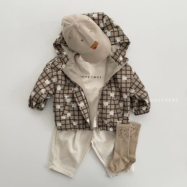 OOTT BEBE - Korean Children Fashion - #Kfashion4kids - Teddy Windbreaker - 2