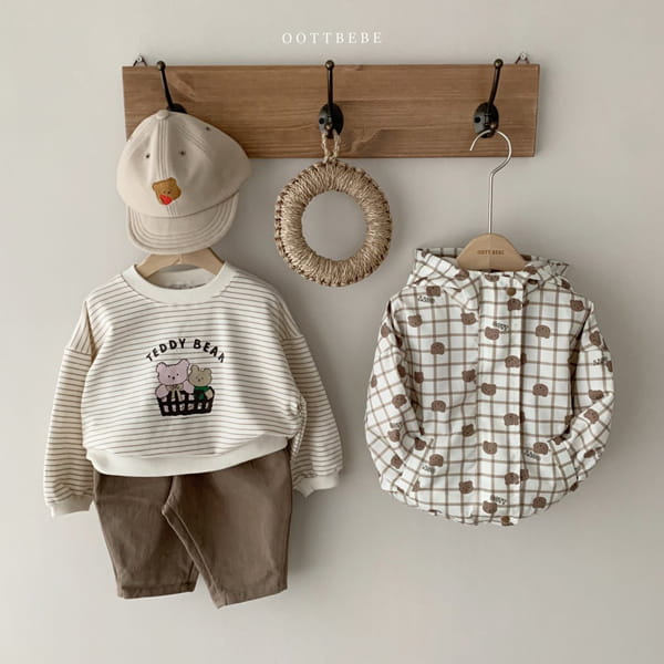 OOTT BEBE - Korean Children Fashion - #Kfashion4kids - Basket Bear Sweatshirt - 11