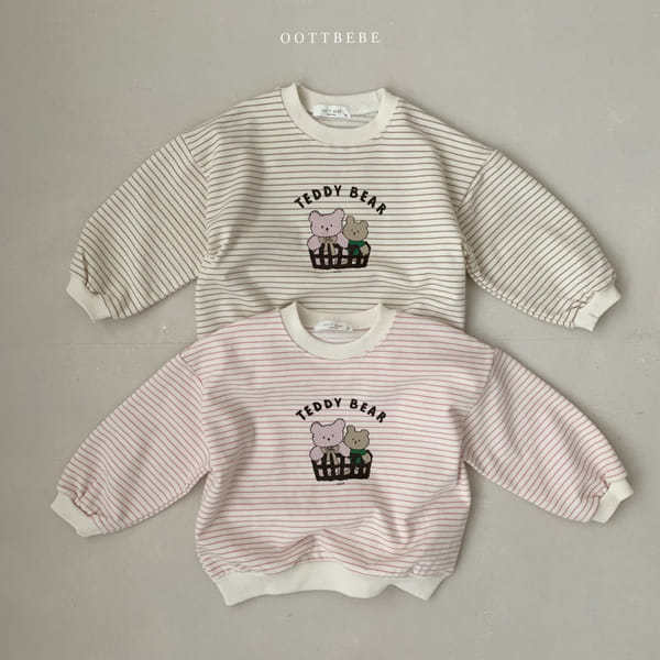 OOTT BEBE - Korean Children Fashion - #Kfashion4kids - Basket Bear Sweatshirt - 2