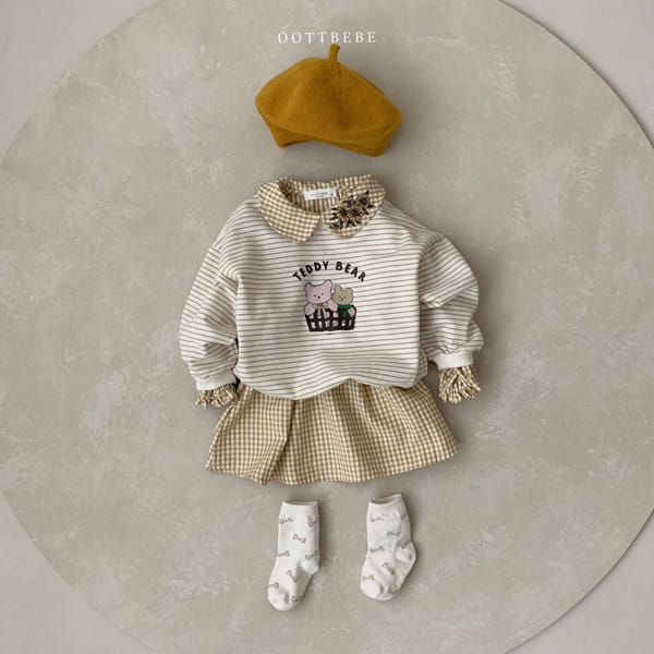 OOTT BEBE - Korean Children Fashion - #Kfashion4kids - Basket Bear Sweatshirt - 6