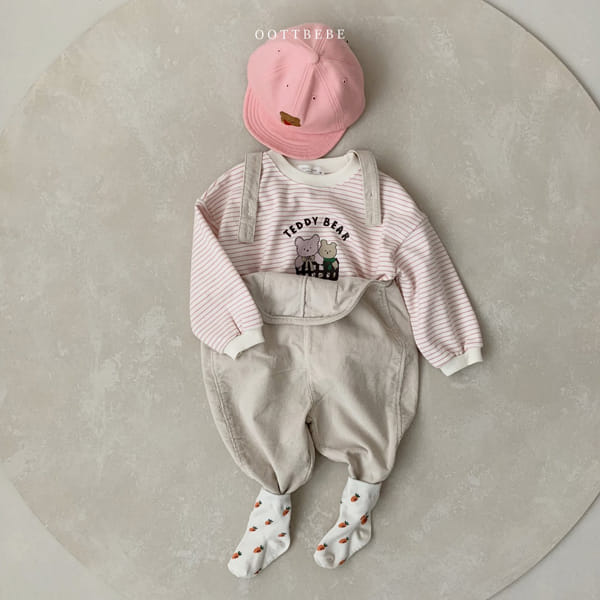 OOTT BEBE - Korean Children Fashion - #Kfashion4kids - Basket Bear Sweatshirt - 7