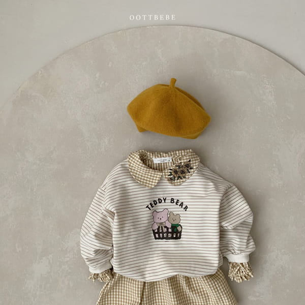 OOTT BEBE - Korean Children Fashion - #Kfashion4kids - Basket Bear Sweatshirt - 8