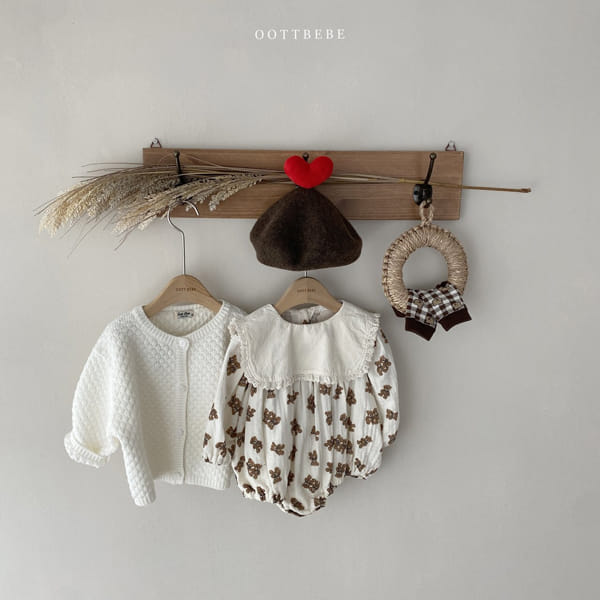 OOTT BEBE - Korean Children Fashion - #Kfashion4kids - Square Shirring Bodysuit - 2