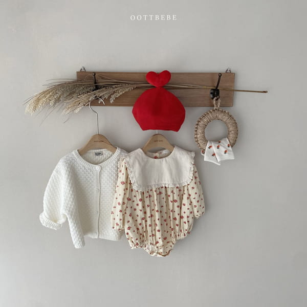 OOTT BEBE - Korean Children Fashion - #Kfashion4kids - Square Shirring Bodysuit - 3