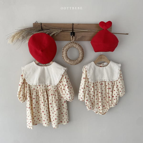 OOTT BEBE - Korean Children Fashion - #Kfashion4kids - Square Collar One-piece - 10