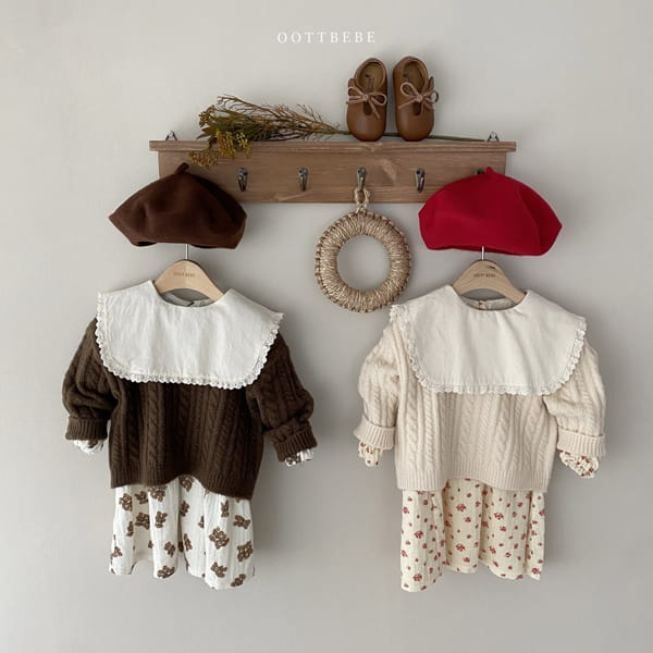 OOTT BEBE - Korean Children Fashion - #Kfashion4kids - Square Collar One-piece - 5
