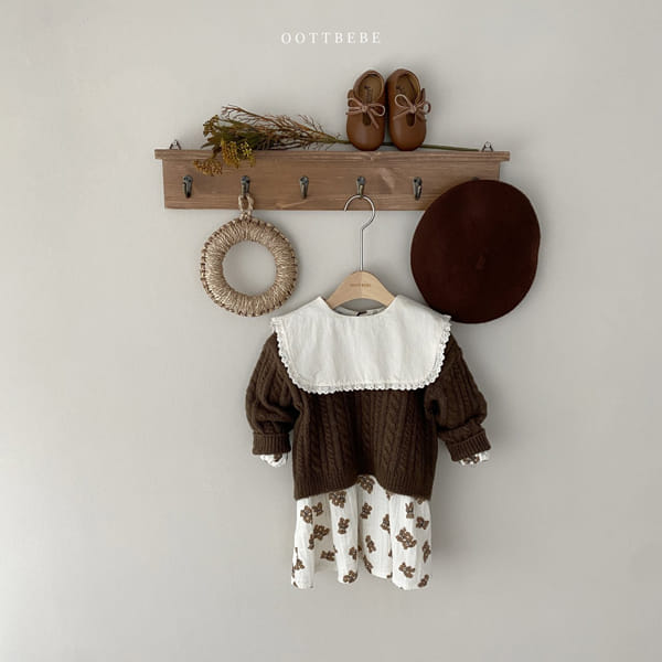 OOTT BEBE - Korean Children Fashion - #Kfashion4kids - Square Collar One-piece - 8