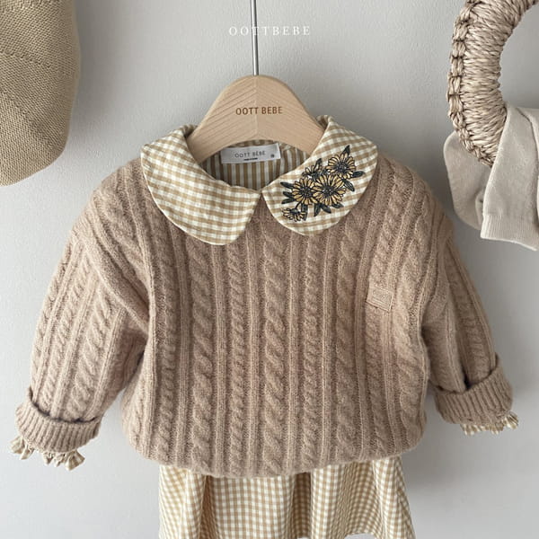 OOTT BEBE - Korean Children Fashion - #Kfashion4kids - Autumn Check One-piece - 9