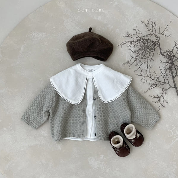 OOTT BEBE - Korean Children Fashion - #Kfashion4kids - Embosing Knit Cardigan - 11
