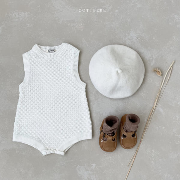 OOTT BEBE - Korean Children Fashion - #Kfashion4kids - Embosing Knit Bodysuit - 11