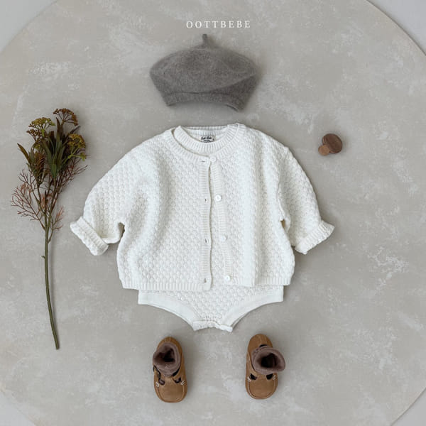 OOTT BEBE - Korean Children Fashion - #Kfashion4kids - Embosing Knit Bodysuit - 7