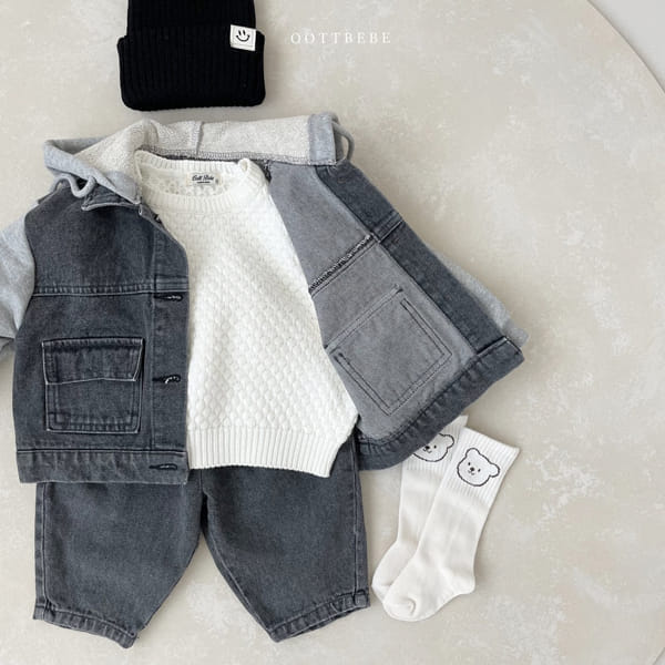 OOTT BEBE - Korean Children Fashion - #Kfashion4kids - Embosing Knit Pullover - 12