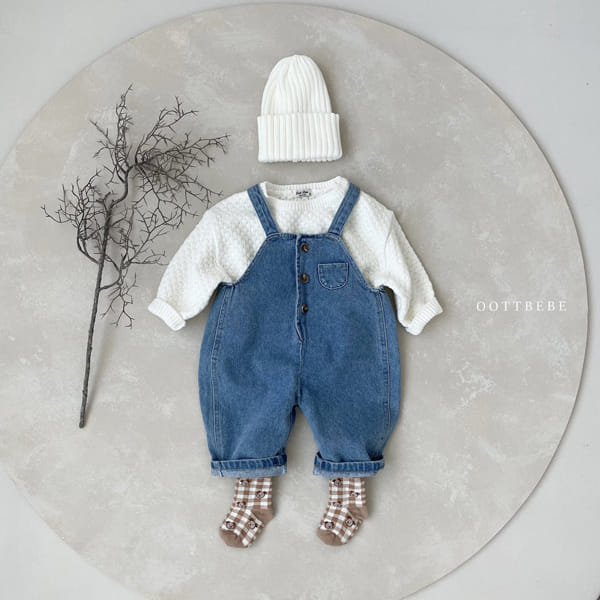 OOTT BEBE - Korean Children Fashion - #Kfashion4kids - Embosing Knit Pullover - 3