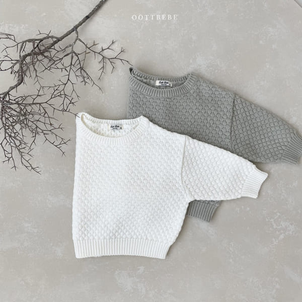 OOTT BEBE - Korean Children Fashion - #Kfashion4kids - Embosing Knit Pullover - 8