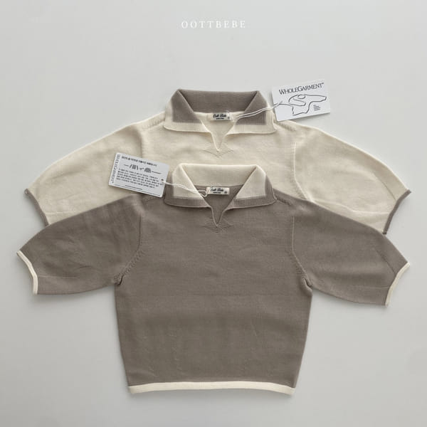 OOTT BEBE - Korean Children Fashion - #Kfashion4kids - Line Collar Knit Pullover - 11
