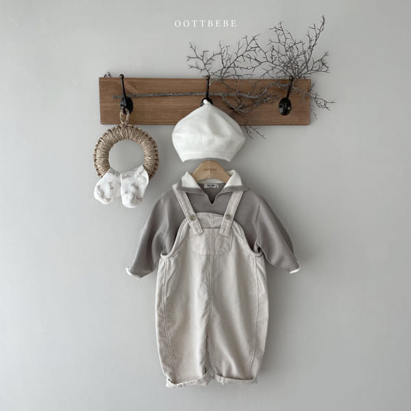 OOTT BEBE - Korean Children Fashion - #Kfashion4kids - Line Collar Knit Pullover - 2