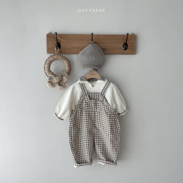 OOTT BEBE - Korean Children Fashion - #Kfashion4kids - Line Collar Knit Pullover - 3