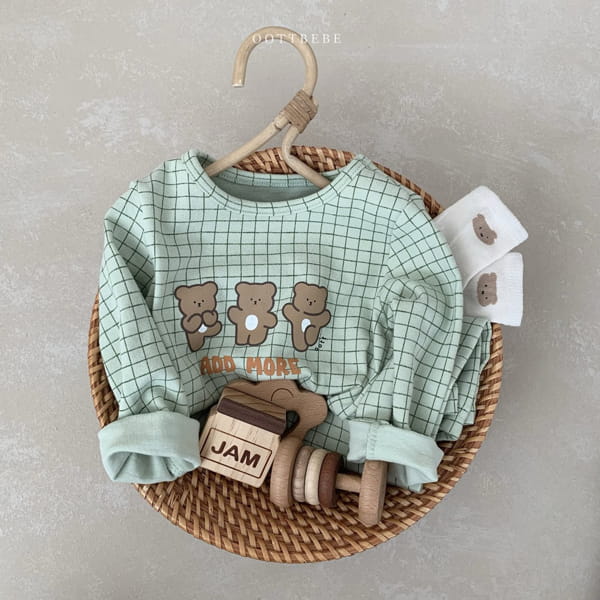 OOTT BEBE - Korean Children Fashion - #Kfashion4kids - Check Bear Easywear - 4