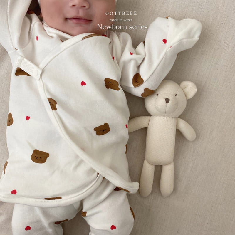 OOTT BEBE - Korean Children Fashion - #Kfashion4kids - Gomtori Bodysuit with Bonnet - 10