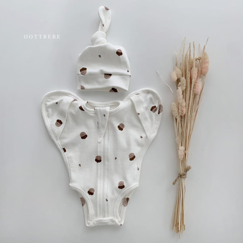 OOTT BEBE - Korean Children Fashion - #Kfashion4kids - Gomtori Cover Bodysuit - 2