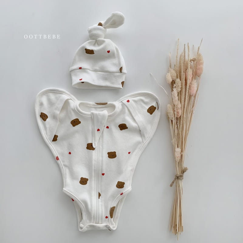OOTT BEBE - Korean Children Fashion - #Kfashion4kids - Gomtori Cover Bodysuit - 3
