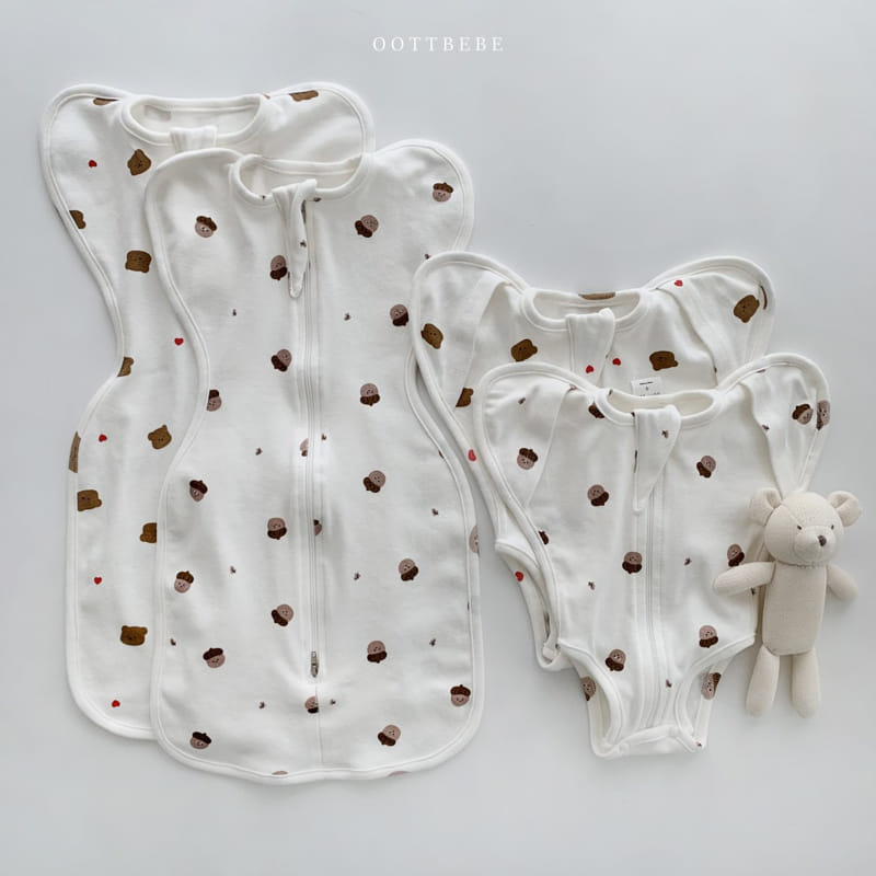 OOTT BEBE - Korean Children Fashion - #Kfashion4kids - Gomtori Sleep Bodysuit - 2