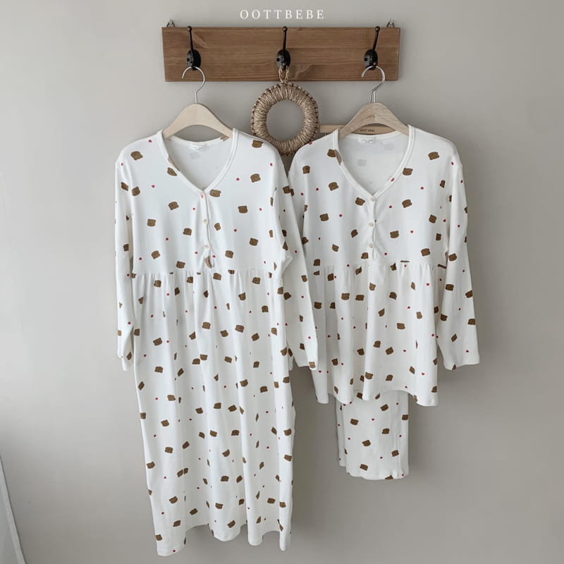 OOTT BEBE - Korean Children Fashion - #Kfashion4kids - Gomtori Nursing Wear One-piece