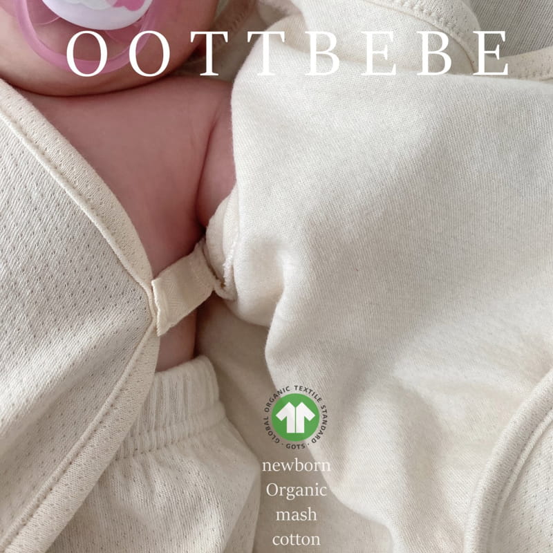 OOTT BEBE - Korean Children Fashion - #Kfashion4kids - Organic Bodysuit with Bonnet - 8