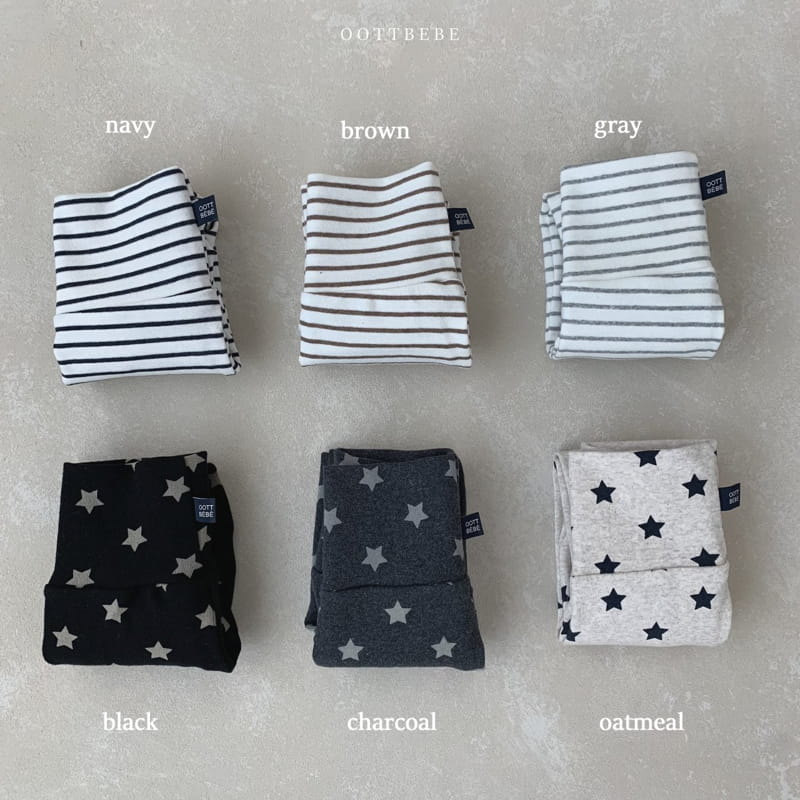 OOTT BEBE - Korean Children Fashion - #Kfashion4kids - Line Foot Leggings with Bonnet - 12