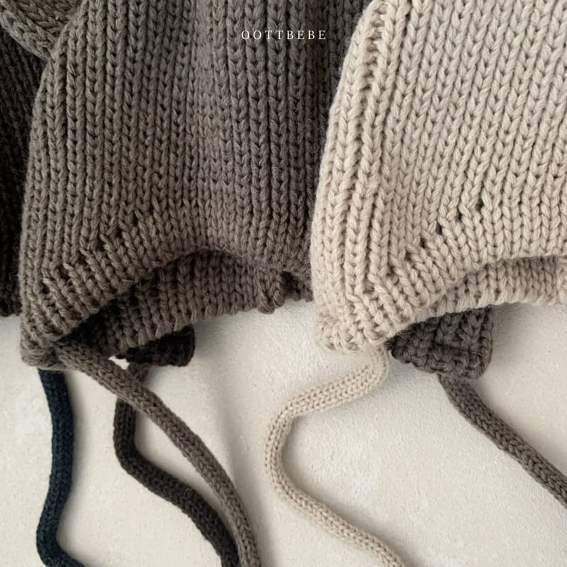 OOTT BEBE - Korean Children Fashion - #Kfashion4kids - Teddy Line Bonnet - 7