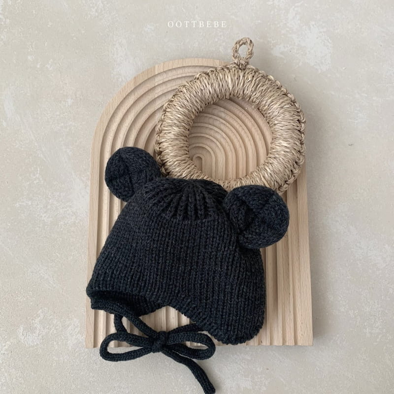 OOTT BEBE - Korean Children Fashion - #Kfashion4kids - Teddy Line Bonnet - 9