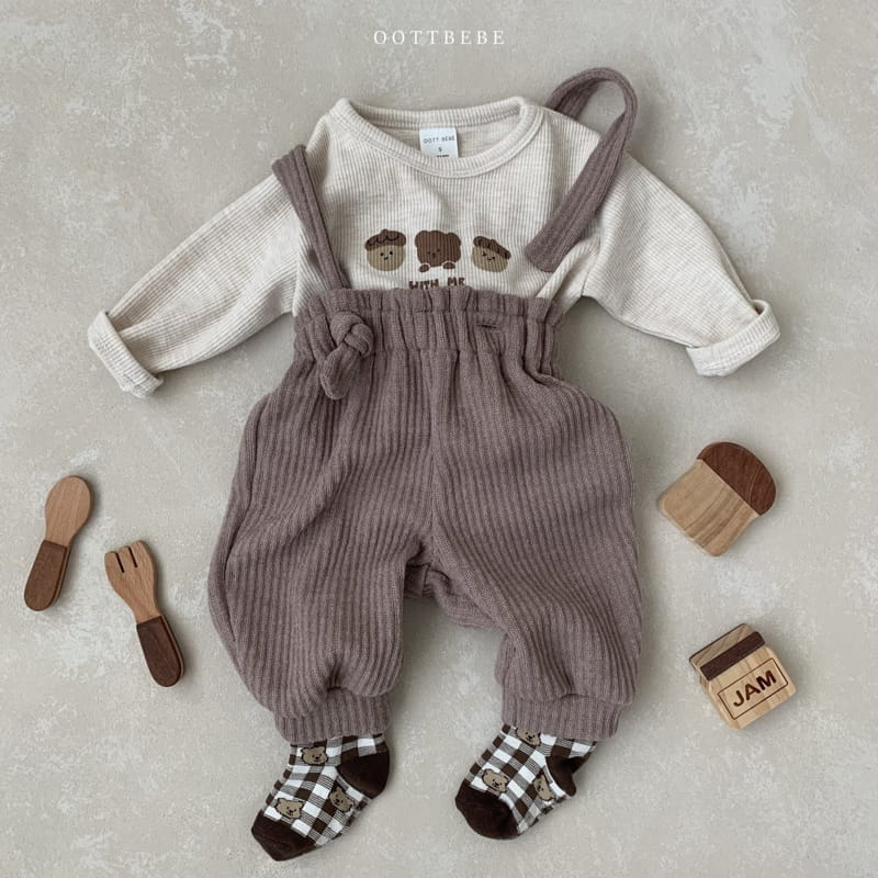 OOTT BEBE - Korean Children Fashion - #Kfashion4kids - Mood Overall Pants - 3