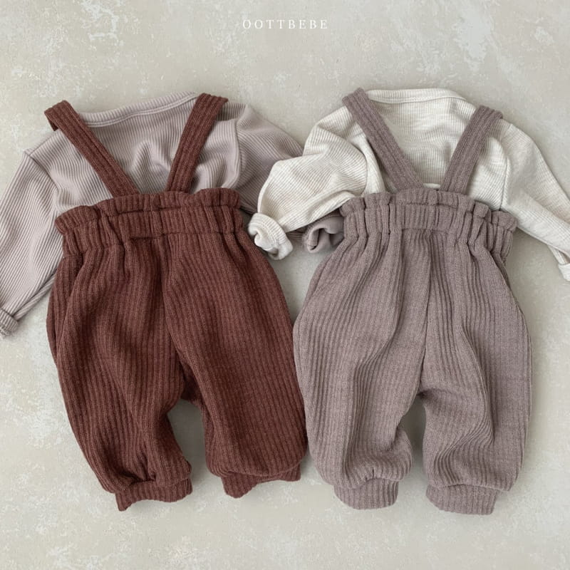 OOTT BEBE - Korean Children Fashion - #Kfashion4kids - Mood Overall Pants - 4