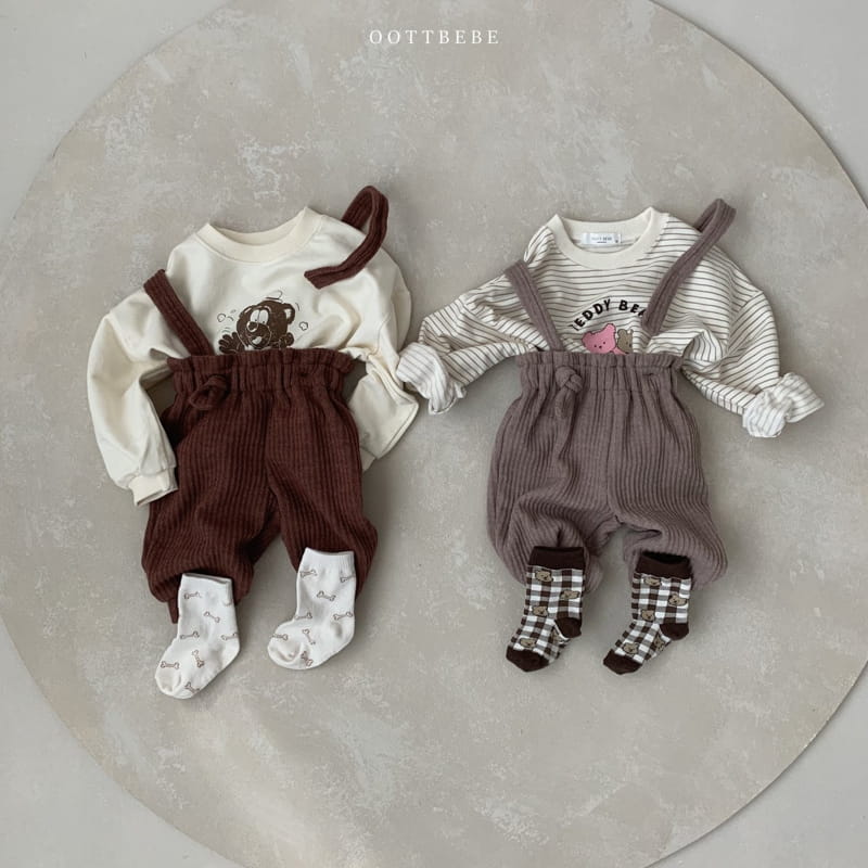 OOTT BEBE - Korean Children Fashion - #Kfashion4kids - Mood Overall Pants - 5