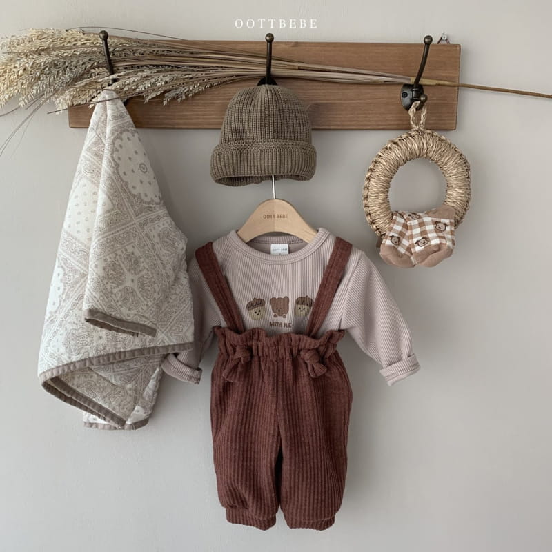 OOTT BEBE - Korean Children Fashion - #Kfashion4kids - Mood Overall Pants - 7