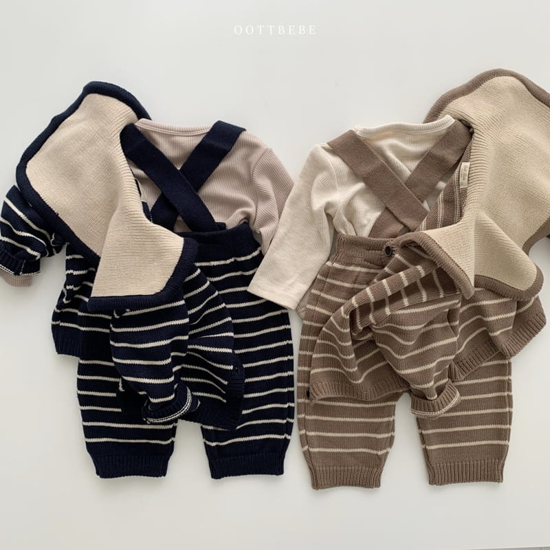 OOTT BEBE - Korean Children Fashion - #Kfashion4kids - Sailor Knit Cardigan - 10