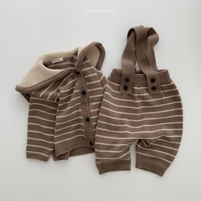 OOTT BEBE - Korean Children Fashion - #Kfashion4kids - Sailor Knit Cardigan - 2